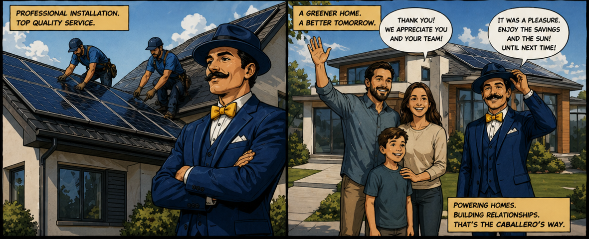 Caballero's comic strip panel 3